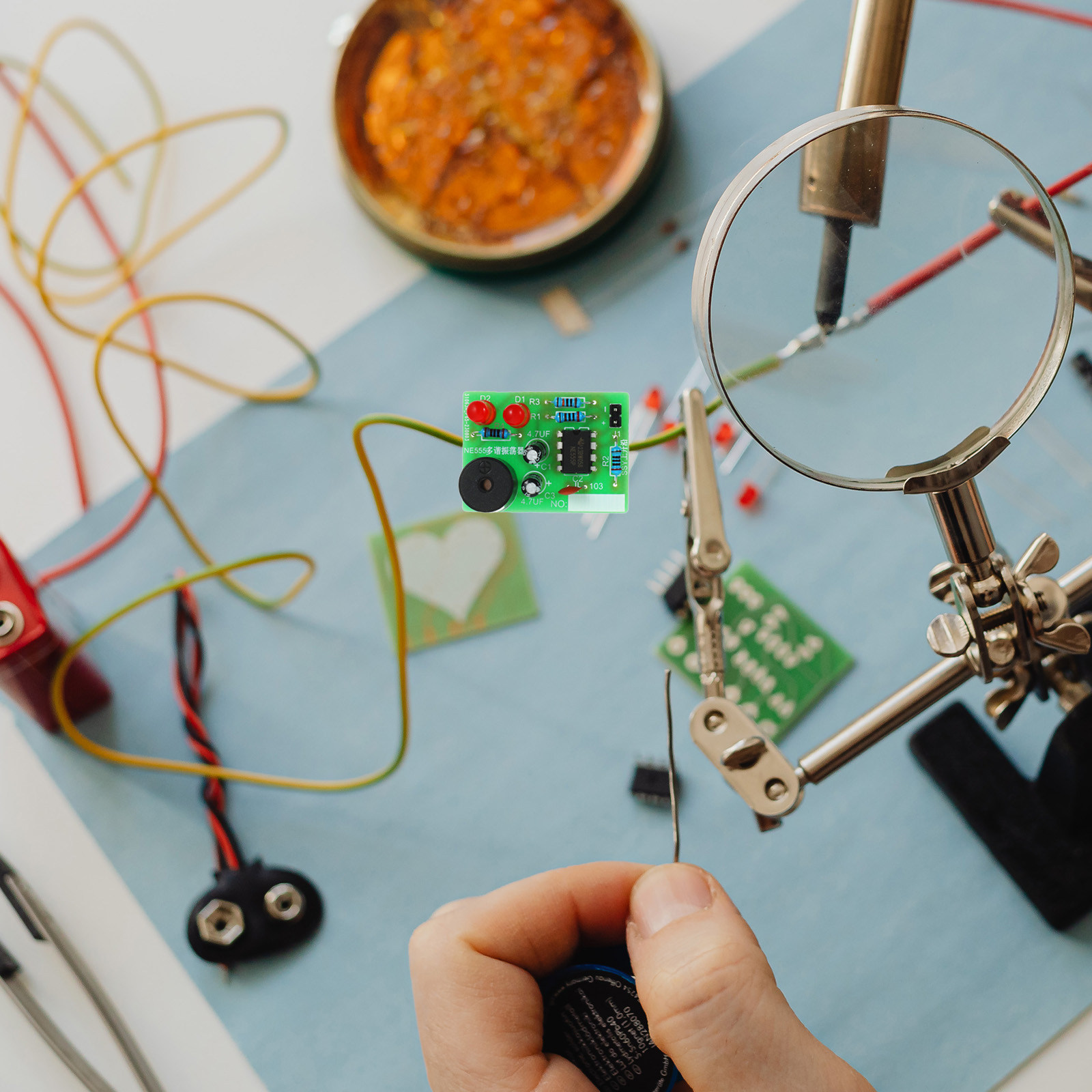 Diy Electronics Project - 5세트 납땜 훈련 키트 용접 연습