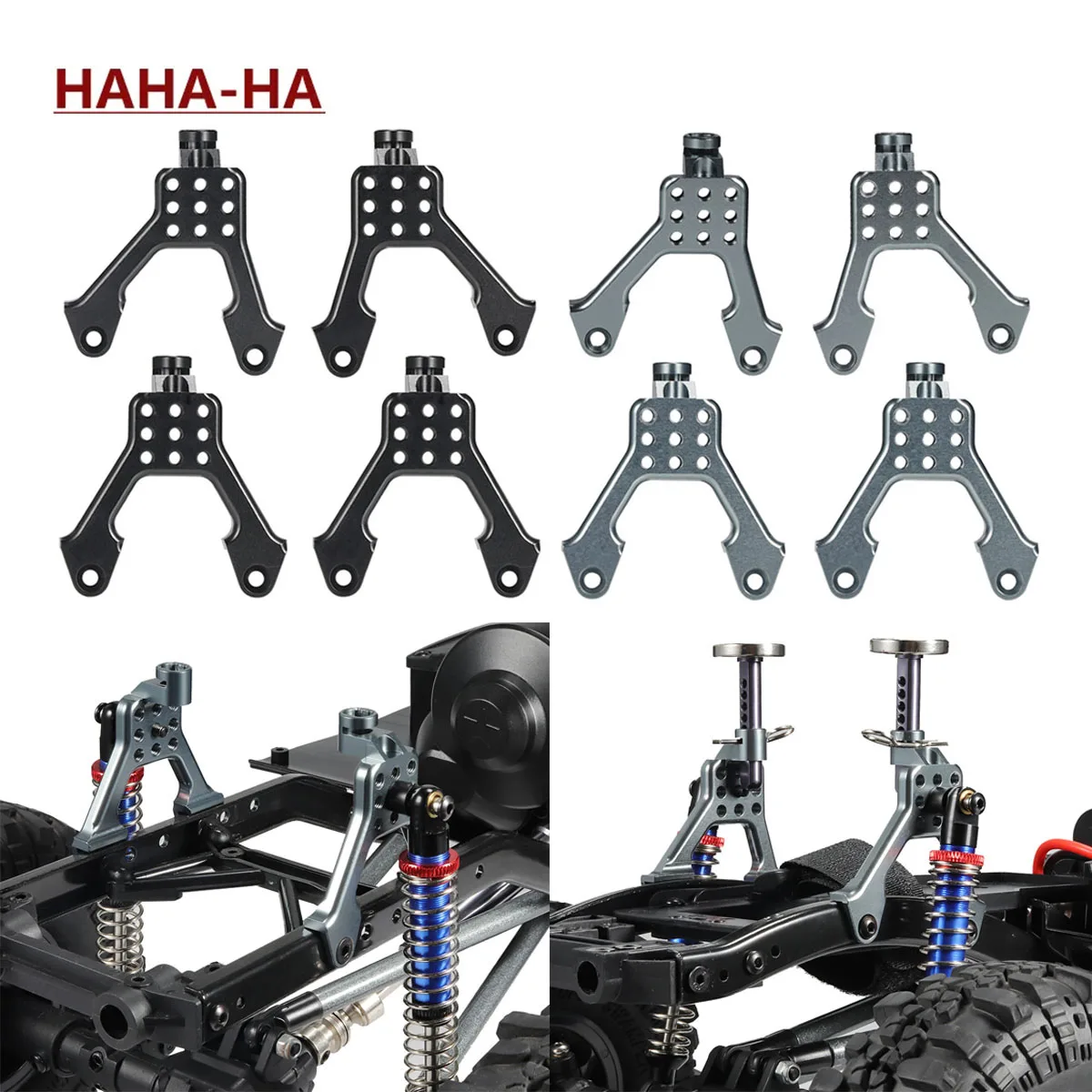 Diy Electric Car - 4Pcs 알루미늄 전면 후면 충격 타워