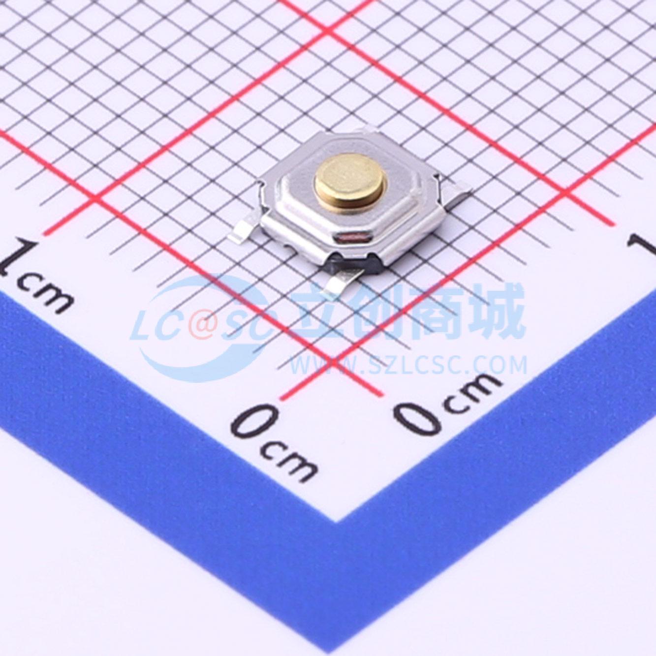 Push Button Tactile - 99개 SKQGADE010 SMD-4P 5.2x5.2mm SPST-NO 2.6N