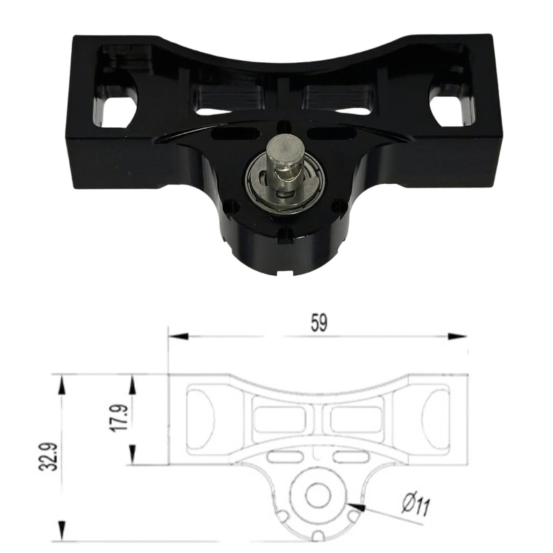 Diy Electric Car - RC카 트럭 금속 크로스 멤버 59mm