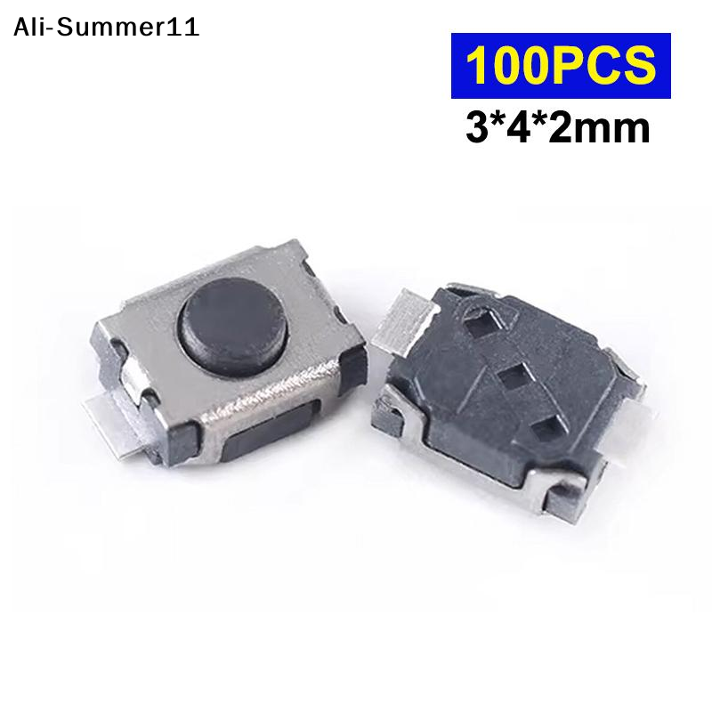 Push Button Tactile - 【Mm】100Pcs 3*4*2MM C1 C2 C3 C4