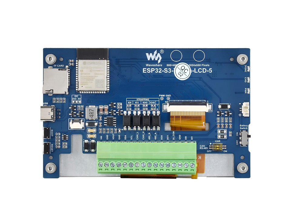 ESP32-S3-LCD-5, 터치 기능 없음, 240M - Esp32 Wifi Bluetooth 리뷰 및 가격