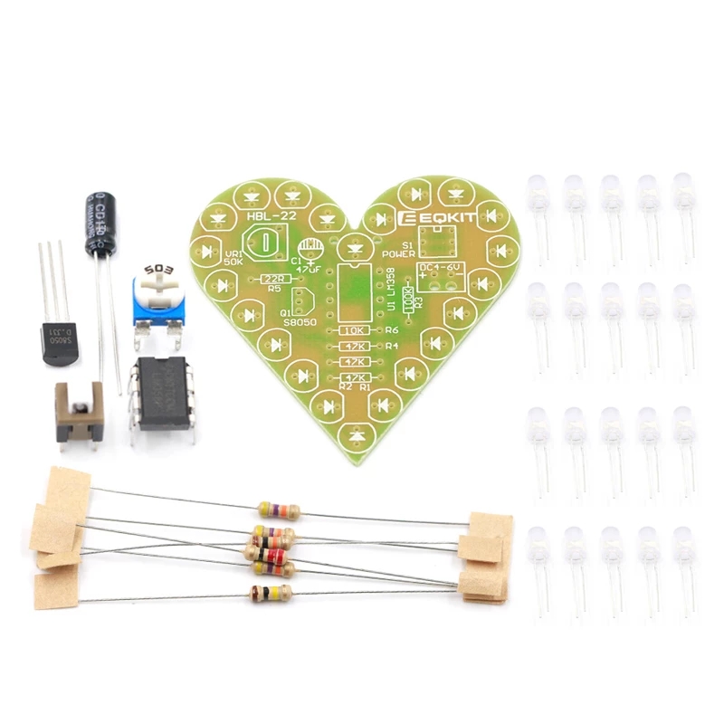 DIY 키트 하트 모양 호흡 램프 키트 호흡 LED 스 - Diy Electronics Lab 리뷰 및 가격
