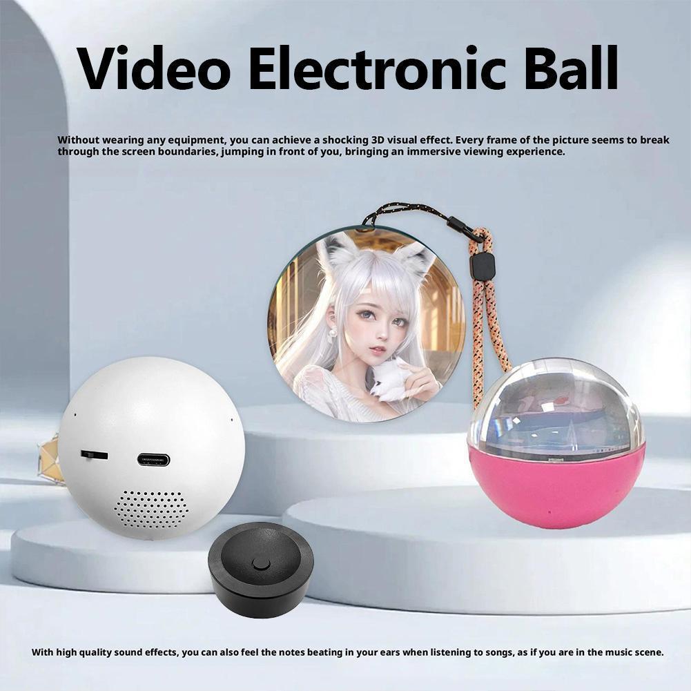 3D 매직 크리스탈 볼 비디오 플레이어 7CM 화면 4 - Diy Electronics Videos 리뷰 및 가격