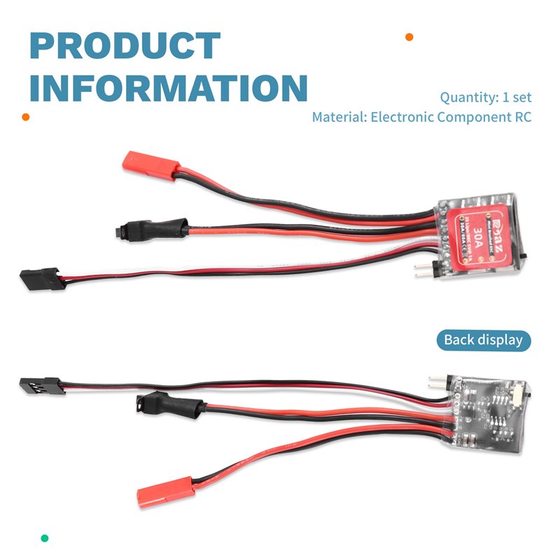 A49K-2X 마이크로-ESC 30A 브러시드 ESC  - Diy Electric Car 리뷰 및 가격