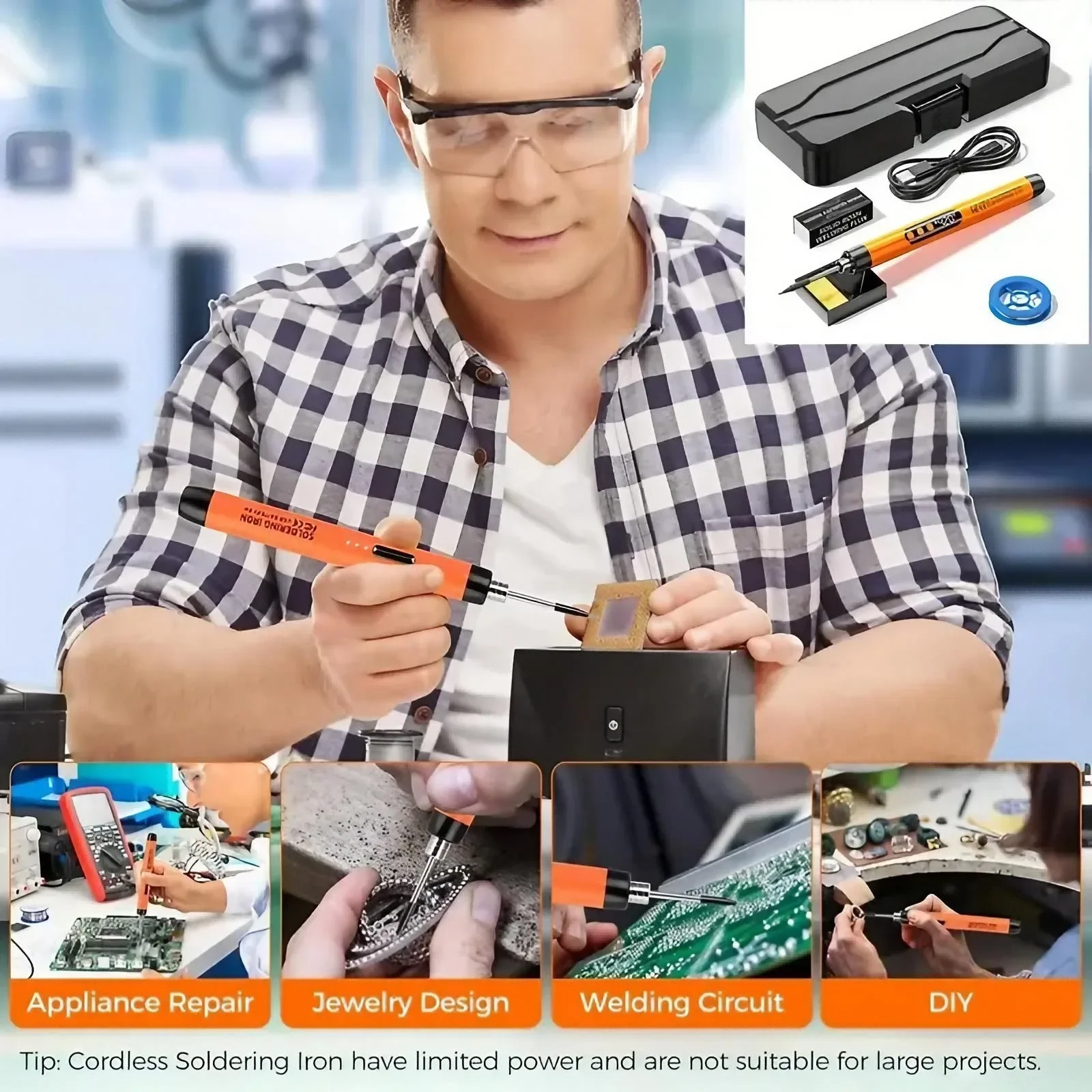 정밀 충전식 미니 납땜인두, 온도 조절 가능 전기 DI - Diy Electronics Lab 리뷰 및 가격