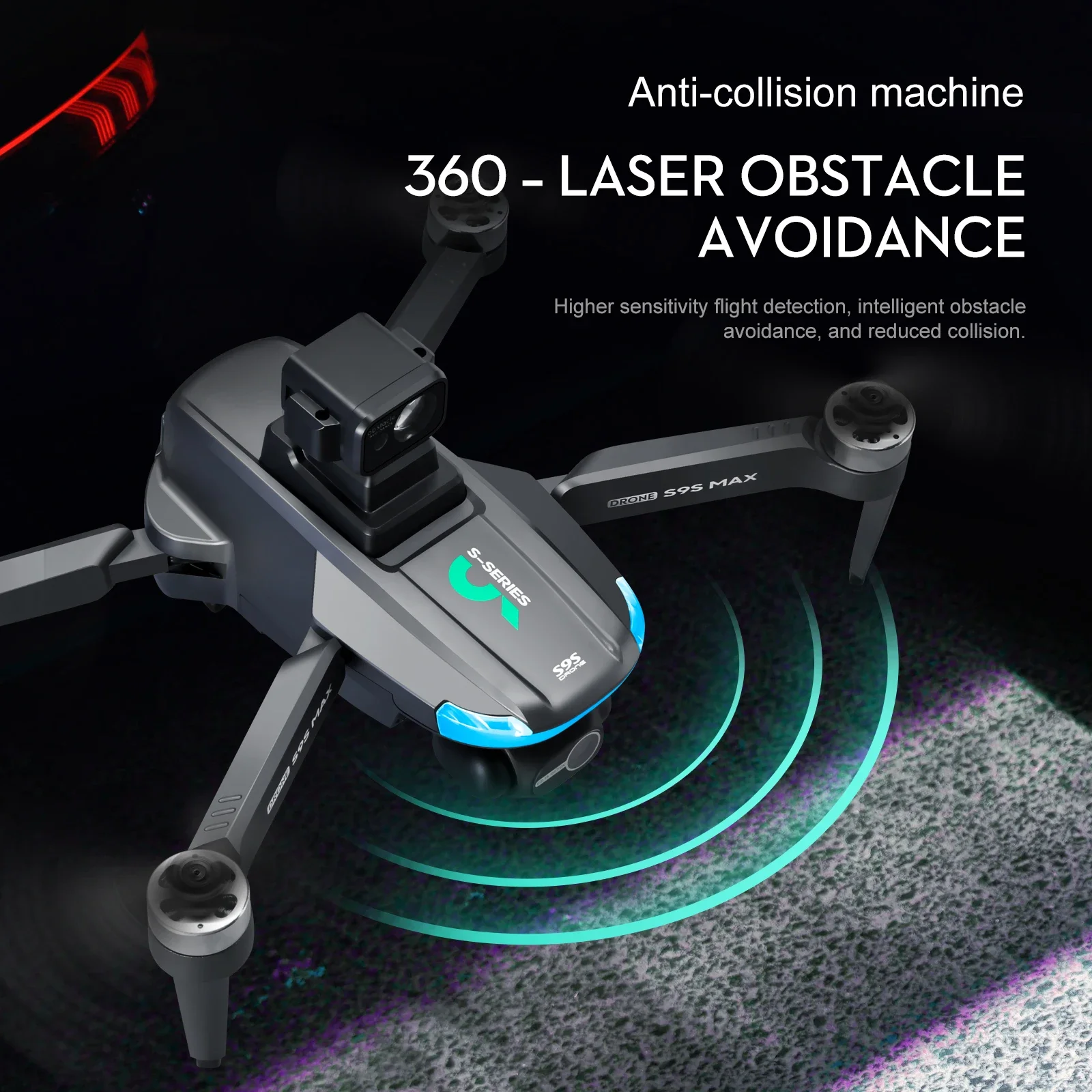 새로운 S9S MAX 미니 드론 4K 2축 PTZ HD - Diy Drone Electronics 리뷰 및 가격