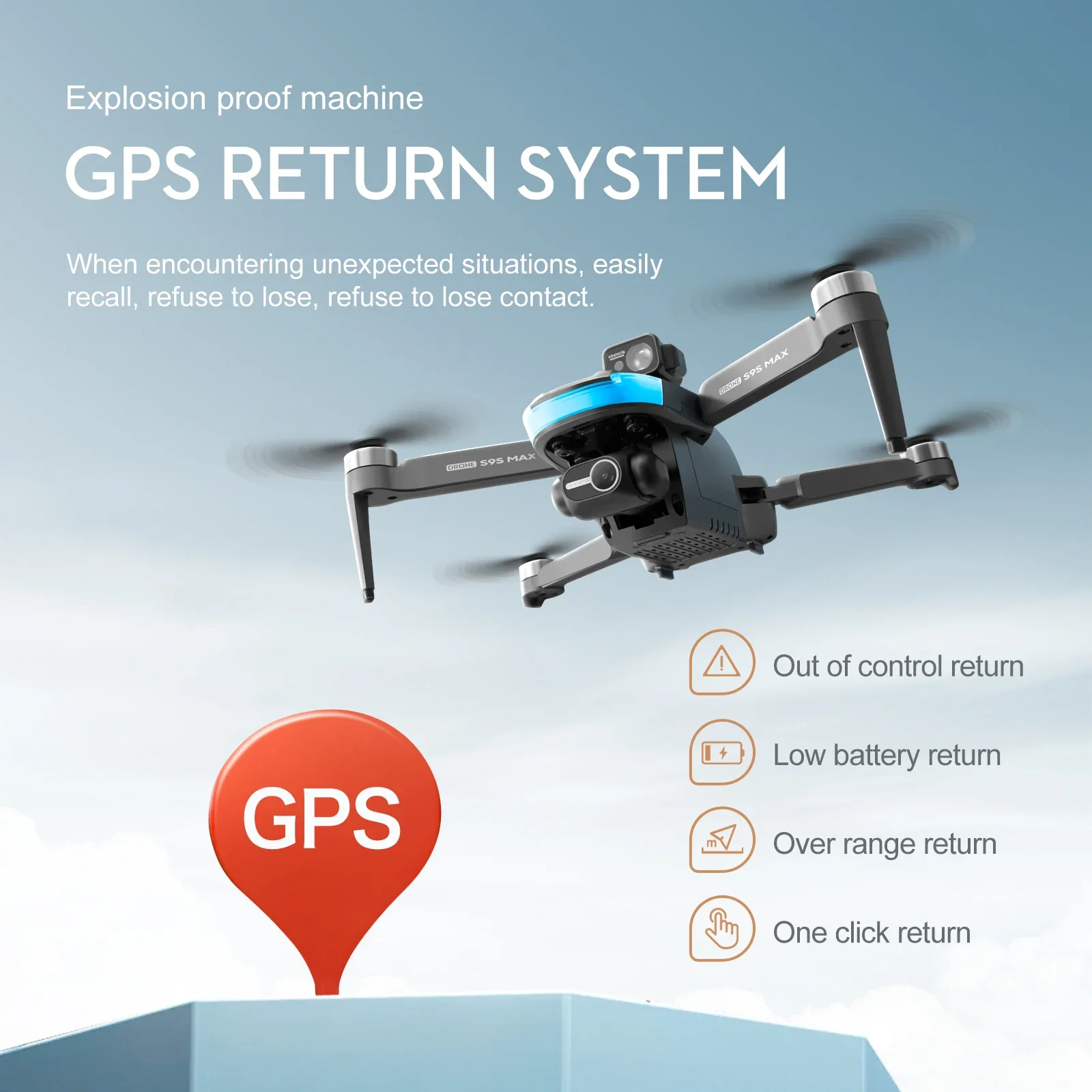 새로운 S9S MAX 미니 드론 4K 2축 PTZ HD - Diy Drone Electronics 리뷰 및 가격