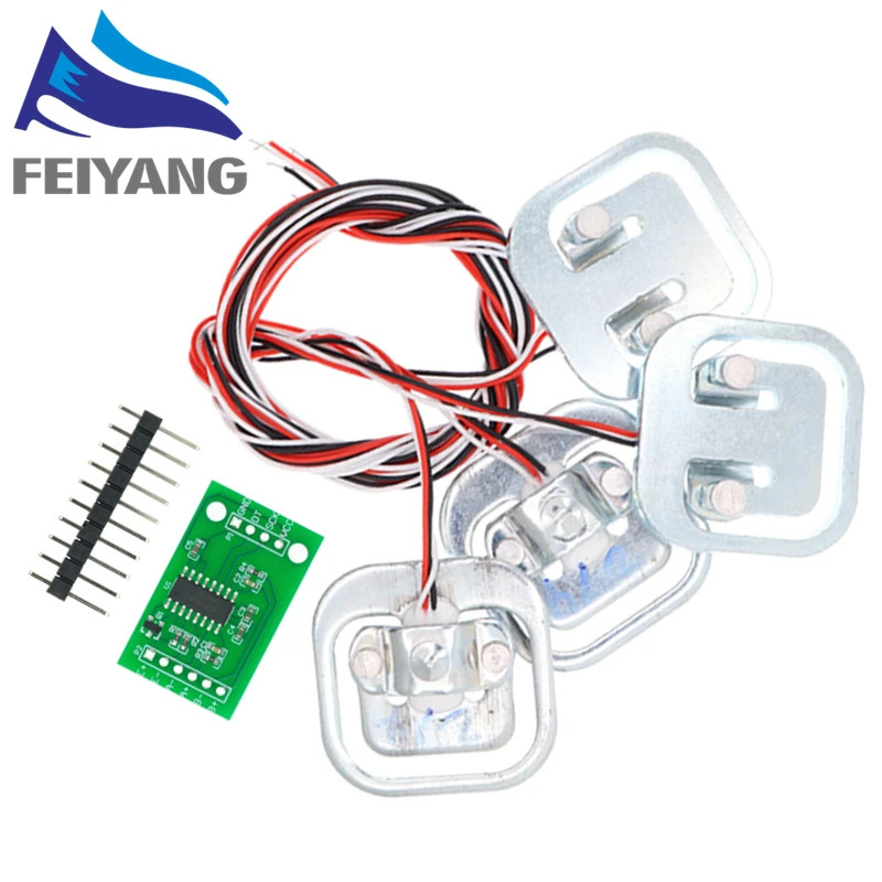 4PCS 인간 스케일 로드셀 무게 센서 + HX711  - Diy Electronics Load Cell 리뷰 및 가격