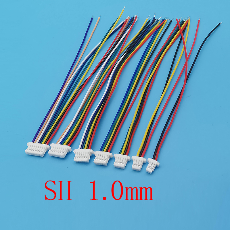 10Pcs 미니 SH 1.0mm 피치 단일 암 커넥터  - Diy Electronics Wire 리뷰 및 가격