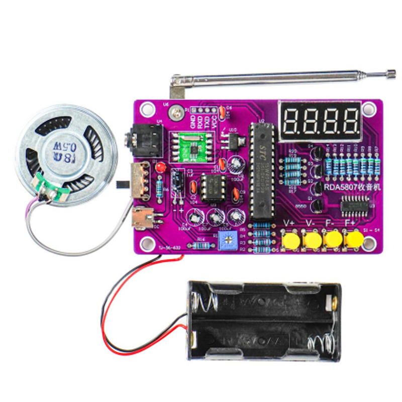 DIY FM 라디오 전자 키트 87-108MHz 조정  - Diy Electronics Project 리뷰 및 가격