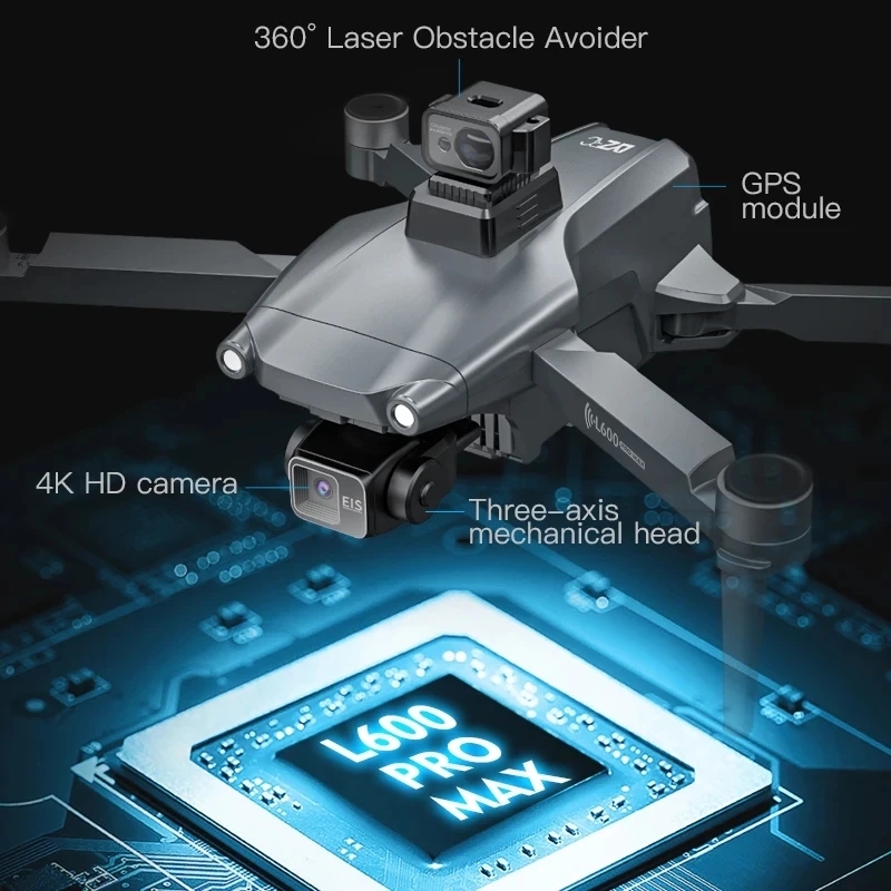 L600 PRO MAX GPS 드론 전문 4K 3축 P - Diy Drone Electronics 리뷰 및 가격
