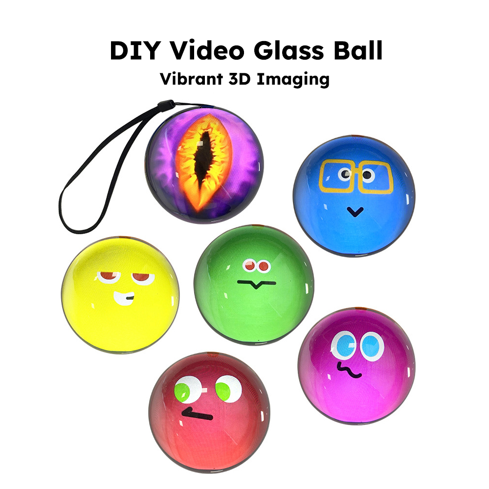 매직 3D 크리스탈 볼 전자 DIY 비디오 사진 공 시 - Diy Electronics Videos 리뷰 및 가격