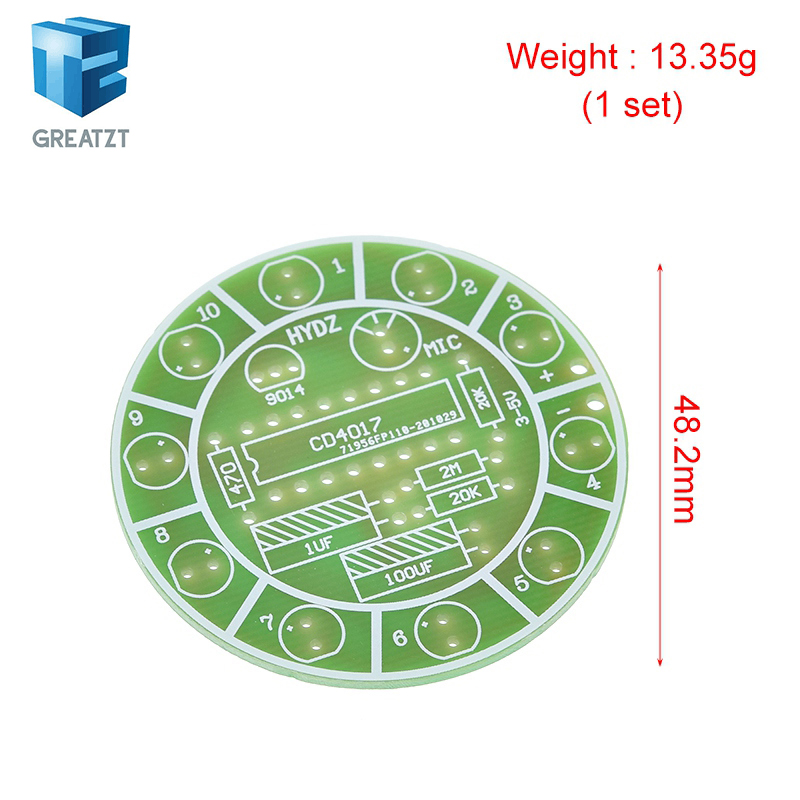 GREATZT CD4017 다채로운 음성 제어 회전 L - Diy Electronics Lab 리뷰 및 가격