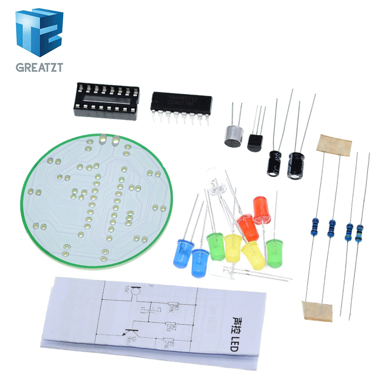 GREATZT CD4017 다채로운 음성 제어 회전 L - Diy Electronics Lab 리뷰 및 가격