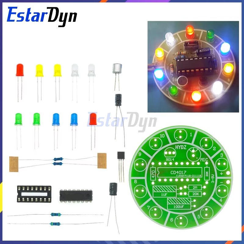 Estardyn CD4017 다채로운 음성 제어 회전  - Diy Electronics Lab 리뷰 및 가격