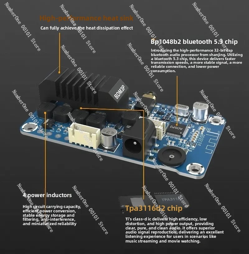 BDM3P 휴대용 블루투스 5.3 앰프, 전기 자동차  - Diy Electric Car 리뷰 및 가격