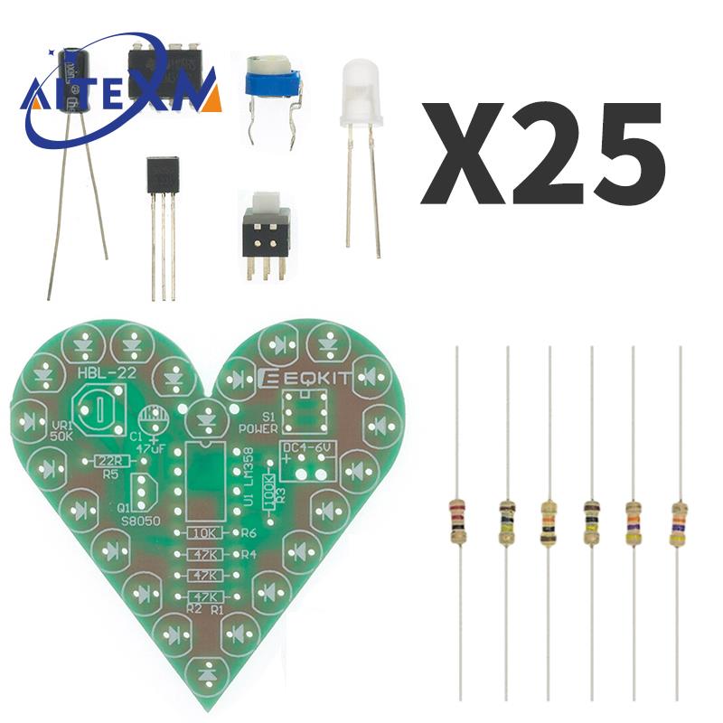 학습 실험실용 하트 모양 호흡 램프 키트, DIY 키트 - Diy Electronics Lab 리뷰 및 가격