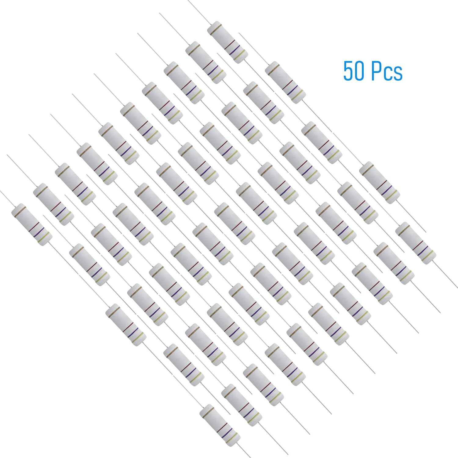 50PCS 470 옴 저항기 축방향 리드 5W 5% 공 - Diy Electronics Videos 리뷰 및 가격