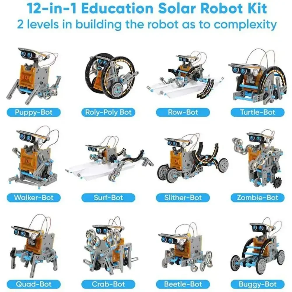 13 in 1 태양열 구동 로봇 과학 키트 DIY 빌딩 - Diy Electronics Project 리뷰 및 가격